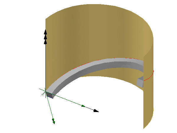 surface curve wept area solid