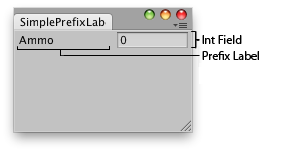 EditorGUILayout.PrefixLabel 前置标签